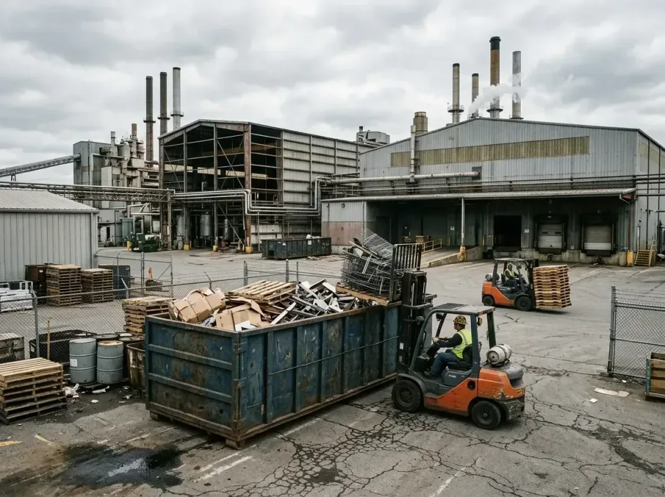 industrial-factory-scrap-conta-003 — frequently asked questions, Cheap Roll-off Dumpster Rentals in Midway North, TX